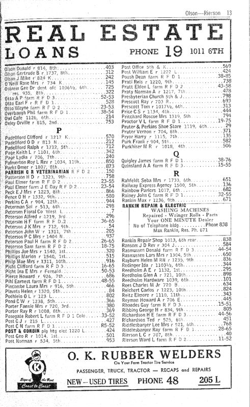 Nevada, Iowa 1948 Phone Directory image 15